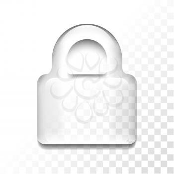 Transparent isolated locker symbol icon, vector illustration