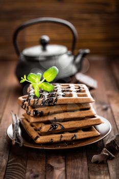 chocolate waffles