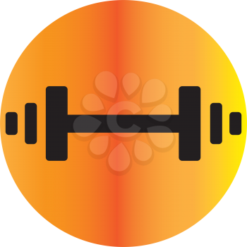 Barbell Icon Design, AI 10 Supported.