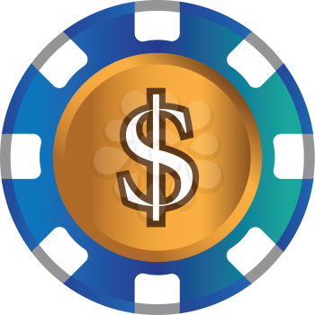 Dollar-Coin Theme Design for Casino Concept. AI 10 Supported.