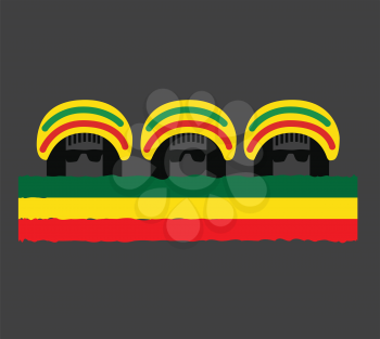 Reggae Culture Concept Design. AI 10 Supported.