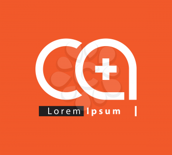 Medicine logo concept design. AI 10 supported.