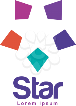 Colorful Star Logo. EPS  Supported.