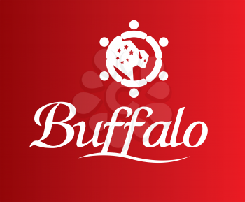 Buffalo Logo Design Concept. EPS 8 supported.