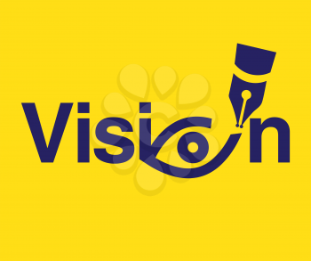 Vision Theme Logo Concept. AI 8 supported.