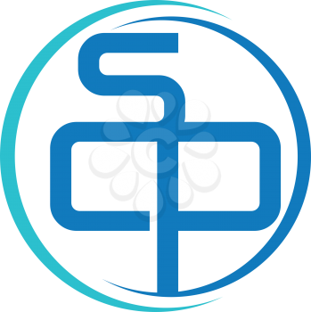 Blue SCP Logo Design, Aı 10 Supported.