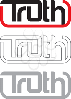 Truth Logo Concept, AI 10 supported.