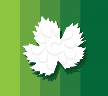 Grape Leaf with Color Scale Background Design, AI 8 supported.
