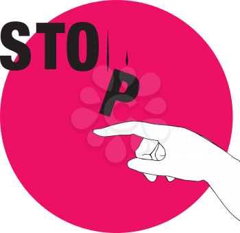 Protest Poster for Stop. AI 10 supported.