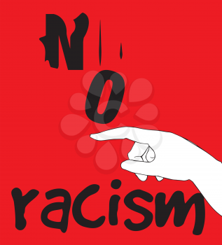 No Racism Concept Design. AI 10 supported.