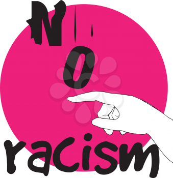 No Racism Concept Design. AI 10 supported.