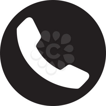 Black Phone Icon Design. EPS 8 supported.
