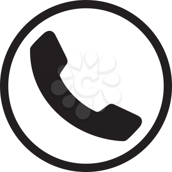 Black Phone Icon Design. EPS 8 supported.