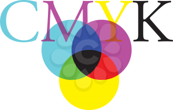 CMYK Color Concept Design.