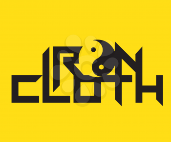 Iron Cloth Logo Concept Design. AI 8 supported.