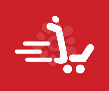Shopping Cart Icon Concept Design. AI 8 supported.