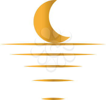 Moon Light Concept Design. Crescent, EPS 10 supported.