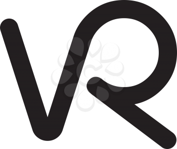 Virtual Reality Logo Concept.