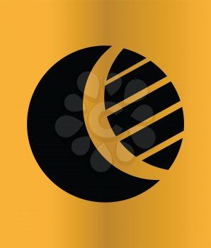 Moon Light Design Concept. Moon Logo. EPS 10 supported.