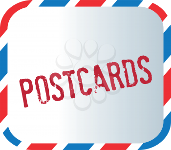 Postcard Text And Letter Design