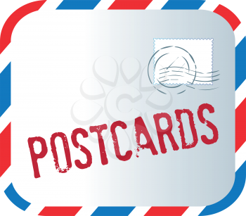 Postcard Text And Letter Design