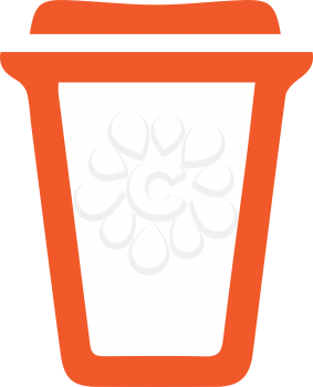 Cardboard Coffe Cup Icon Design