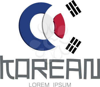 Korean Logo Concept Design, EPS 8 supported.