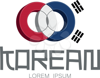 Korean Logo Concept Design, EPS 8 supported.