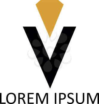 V Logo Concept Design