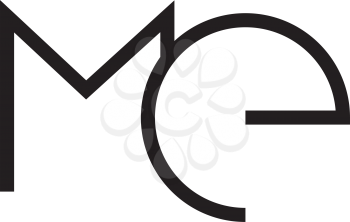 Abstract ME Logo Concept Design