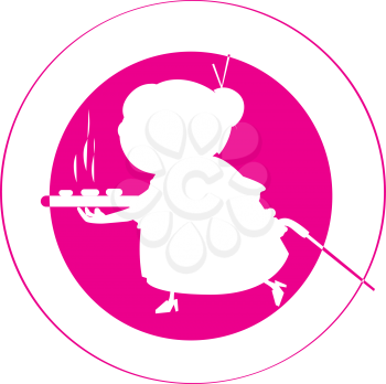 Grandma Cake Logo Design Concept. EPS 8 supported.