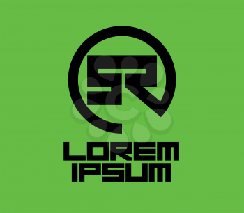 Green SR Logo Design Concept. EPS 8 supported.