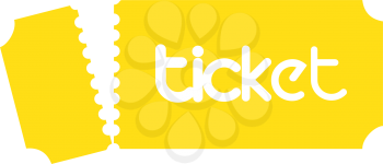 Ticket Design with Logo Concept. EPS 8 supported
