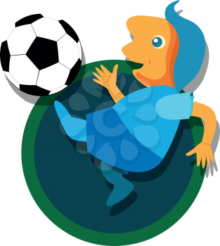 Soccer with Ball illustration. EPS 8 supported.