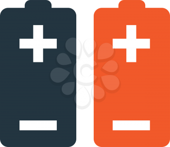 Battery with Red Plus Icon Design