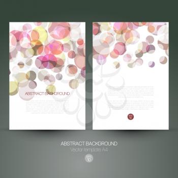Abstract colorful vector background with circle shape.