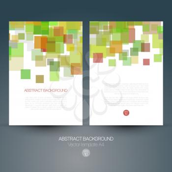 Abstract geometric vector background for brochure design