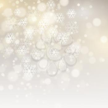 Vector Christmas background with snowflakes  EPS 10