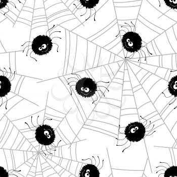 Halloween seamless pattern background. Vector illustration EPS 10