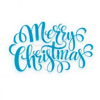 Verry Christmas greeting lettering. Vector illustration EPS 10
