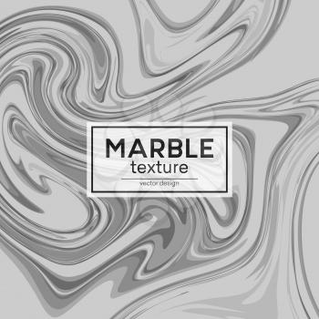Vector background with gray painted waves. Marble texture. Vector illustration EPS10