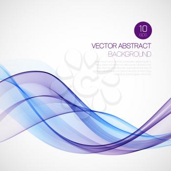 Wave smoke abstract background. Vector illustration EPS10