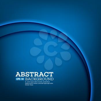 Abstract modern background with blue waves. EPS 10