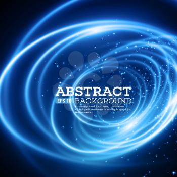 Abstract Blue Lights Effect Background. Vector illustration EPS 10