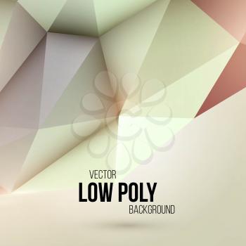 Low poly triangular background. Design element. Vector illustration EPS 10