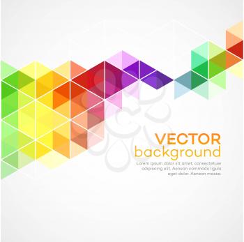 Color geometric background with triangles. Vector illustration EPS 10
