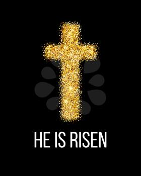 He is risen. Easter background. Vector illustration EPS10