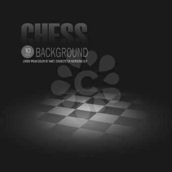 Black Chessboard. Template Vector background EPS 10