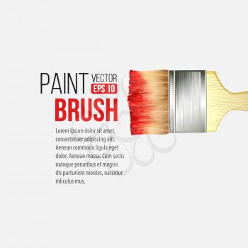 Paint Brushes isolated on white. Vector illustration EPS 10