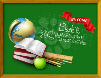 Welcome back to school. Vector illustration EPS 10